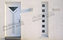 ADLO - Bezpečnostní dveře ADUO, Prosklené P451, s odděleným bočním světlíkem