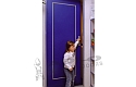 ADLO - Bezpečnostní dveře BASIS, Lištované L100, povrch modrý