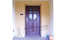 ADLO – Bezpečnostní dveře TESIM, povrch Sprela, prosklené P401, AQUA