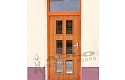 ADLO – Bezpečnostní dveře TESIM, prosklené P352 s nadsvětlíkem