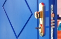 ADLO - Bezpečnostní dveře ADUO, profilové Color F157, vchod do bytu, protihlukové