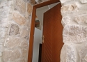 ADLO - Bezpečnostní Termo dveře KASIM, design atyp Profilové Dýha, vchod do rekreační chaty