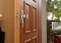 ADLO - Bezpečnostní Termo dveře TEDUO, Lištované LB 350, kombinovaný povrch dveří, oblepená zárubeň