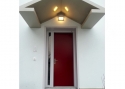 ADLO - Bezpečnostní Termo dveře ZENIT, hladké se světlíkem, výška 230 cm, hloubka zárubně 10+54 cm