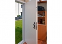 ADLO - Bezpečnostní dveře LISBEO, v provedení Aqua, dveře do záhradního domku