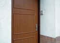 ADLO - Bezpečnostní Termo dveře TEDUO, Lištované LB 200, povrch Geta 656, kování Chrom Satén - Madlo
