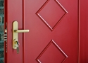 ADLO - Bezpečnostní dveře TEDUO, lištované LB551, lišta Oblá, povrch sříkané Color