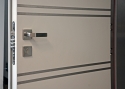 ADLO - Bezpečnostní Termo dveře ADUO, atyp design Lištované, lišty ploché Anticor, rozetové kování