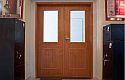 ADLO - Bezpečnostní dveře TESIM, prosklené, dvoubarevné, dvoukřídlové dveře