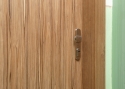 ADLO - Bezpečnostní dveře TEDUO, hladký design, povrch dveří Indický Eben, obložení ADLO zárubně