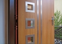 ADLO - Bezpečnostní Termo dveře ADUO, prosklené PS 552, nerez lišty, povrch Geta 793