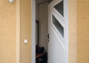 ADLO - Bezpečnostní Termo dveře JUBEO, prosklené P453, trojsklo, povrch dveří Geta 242, sklo Spotlyte