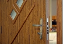 ADLO - Bezpečnostní Termo dveře KASIM, prosklené P520, povrch dveří Geta 730, Oblepení ADLO zárubně