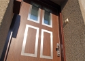 ADLO - Exteriérové ​​Termo dveře Lisbeo, Prosklené PS350, lišty Anticor, sklo Mastercarre