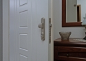 ADLO - Exteriérové Termo dveře TESIM, vchodové dveře do domu, profilové, povrch dveří Color RAL 9016